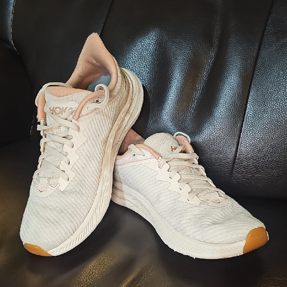 Hoka Shoes - Hoka Women's SOLIMAR VANILLA / SANDSTONE Pink And Cream